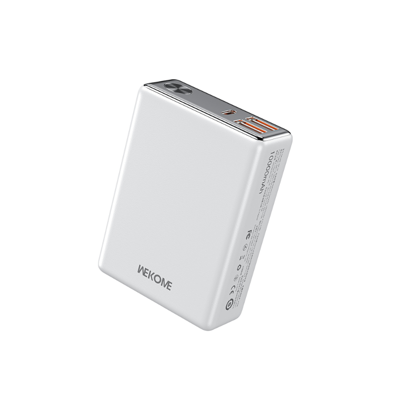 WEKOME WP-27 Tint Series - Power bank 10000 mAh Super Fast Charging USB-C PD 20W + 2x USB-A QC3.0 22.5W (valge)