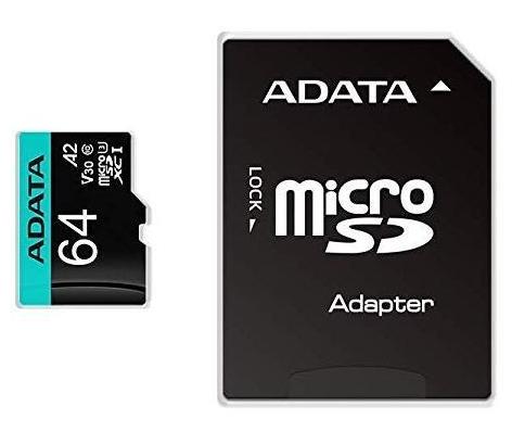 Adata Micro SDXC 64GB mälukaart adapteriga