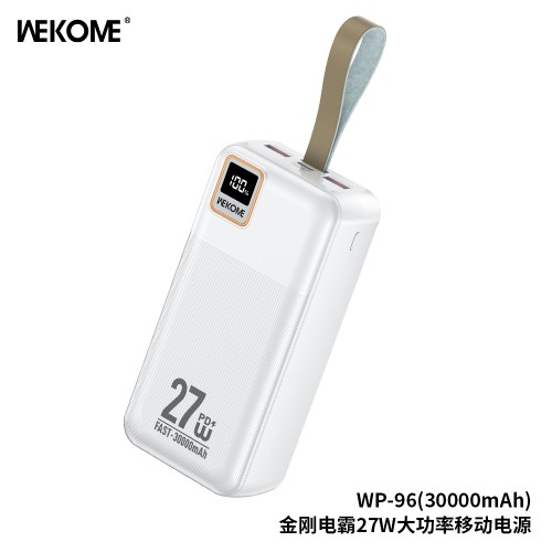 Akupank WK Design "WP-96" valge 30000mAh (27W)