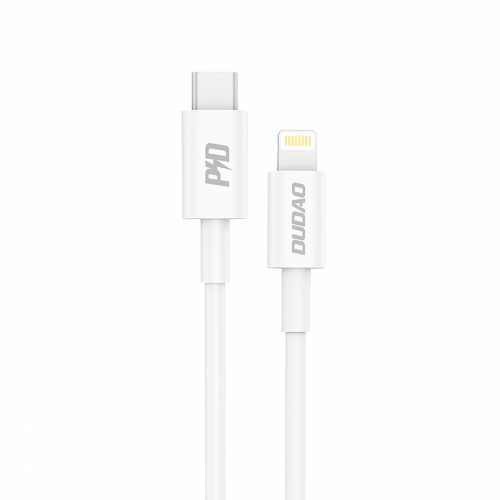 USB Kaabel Dudao L6X valge Type-C / Lightning 100cm (kuni 20W)