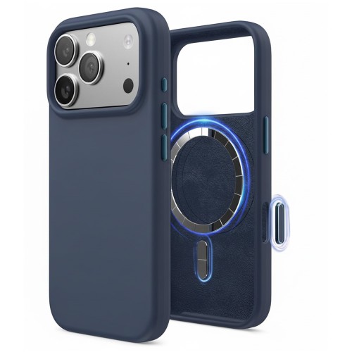 Ümbris "TM MagSafe Silicone" iPhone 17 Pro / Tumesinine /