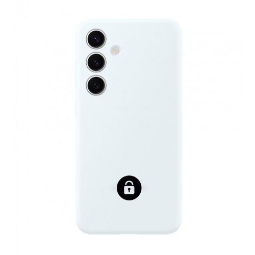 Phone Ümbris "Silicone Ümbris" jaoks Samsung G990 S21 FE / Valge / in package