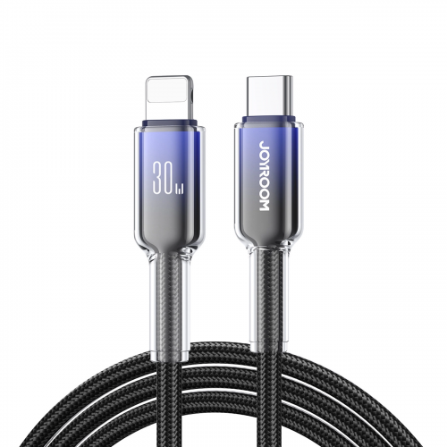 USB kaabel Joyroom „S-A42“ must „Type-C / Lightning“ 120cm (kuni 30W)