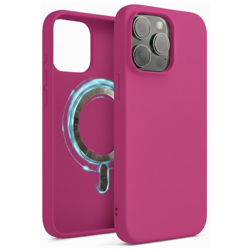 Ümbris "TM MagSafe Silicone" iPhone 16 Pro / Fuksia /