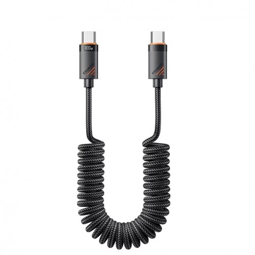 USB Kaabel Essager Chuan must 60W Type-C / Type-C 120cm