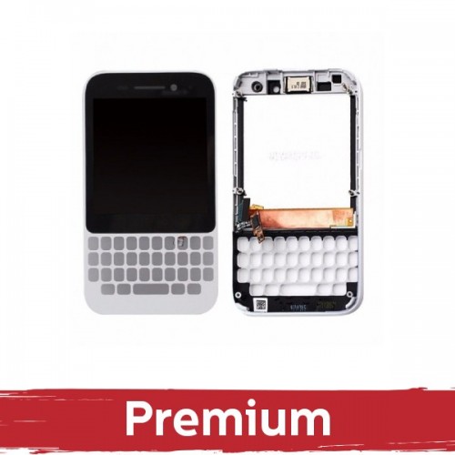 LCD ekraan ühilduv Blackberry Q5 valge raamiga OEM