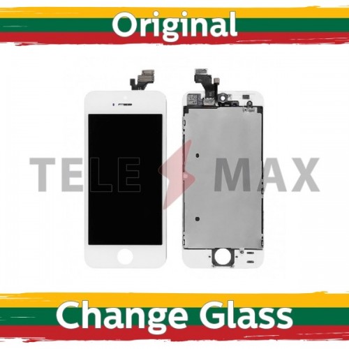 LCD Ekraan Ühildub iPhone 5G Valge Original / Renewed