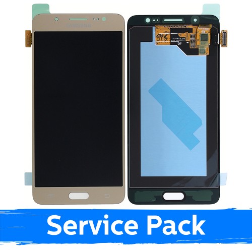 LCD Ekraan Samsung J510 2016 J5 kuldne (Service Pack)