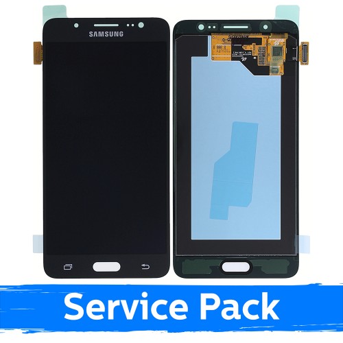 LCD ekraan ühilduv Samsung J510 2016 J5 must (Service Pack)