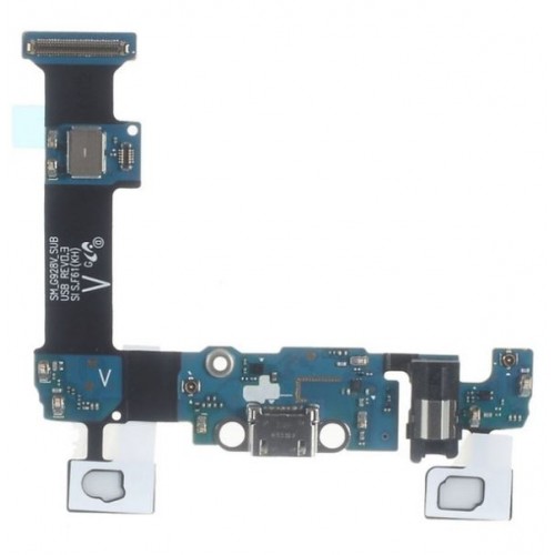 Charging Port Ühildub Samsung G928 S6 Edge + koos Flex / Plata OEM