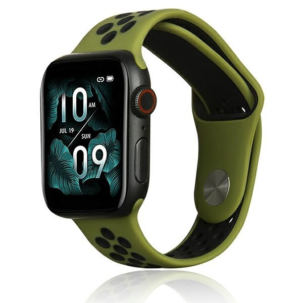 Beline Rihm Apple Watch Sport Silicone 38/40/41mm roheline/must