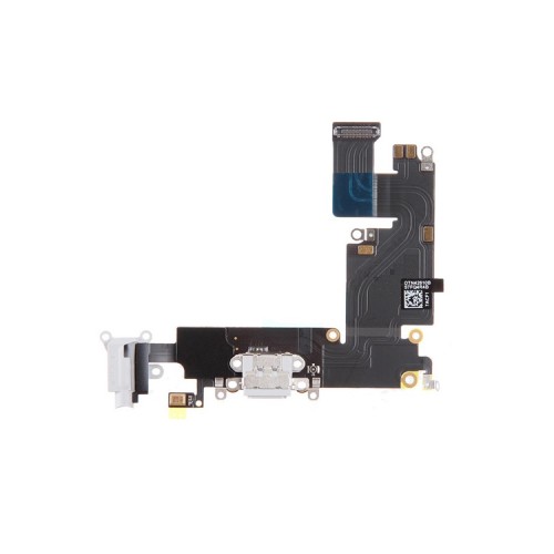 Charging Port Ühildub Apple iPhone 6 Koos Flex / Valge / OEM