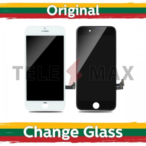 LCD Ekraan Ühildub iPhone 7 Must (Telemax Renewed)