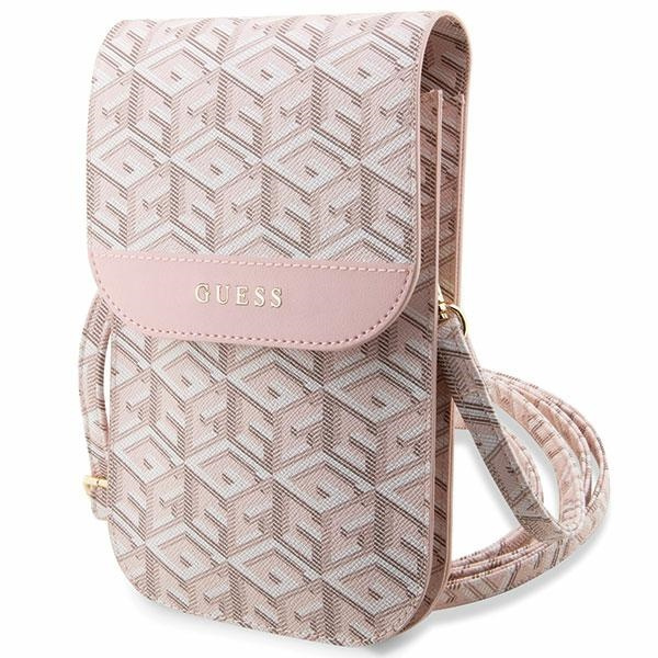 Guess käekott GUWBHGCFSEP roosa GCube Stripe