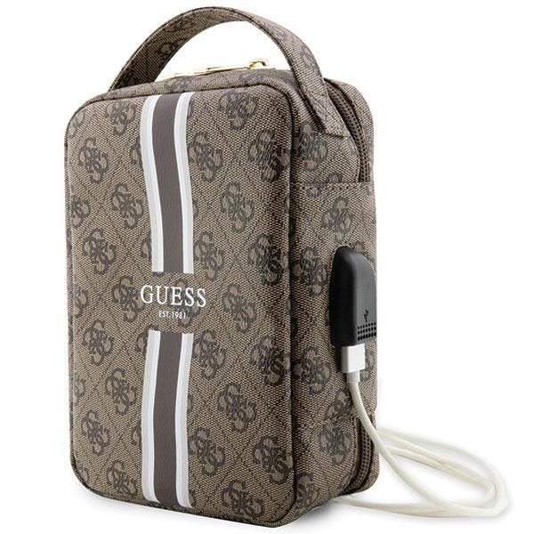 Guess kott GUHBP4RPSW organisaator pruun 4G Printed Stripes