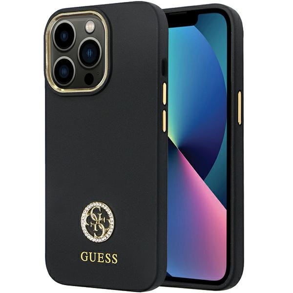 Guess GUHCP13XM4DGPK iPhone 13 Pro Max 6.7" must/must hardcase Silicone Logo Strass 4G