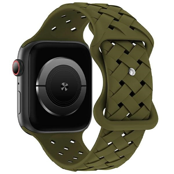 Beline Rihm Apple Watch Silicone Woven 38/40/41mm oliiv