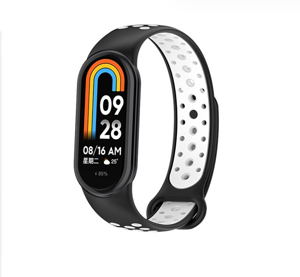 Beline Rihm Mi Band 9/8 design must/valge