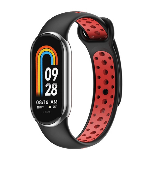 Beline Rihm Mi Band 9/8 design must/punane