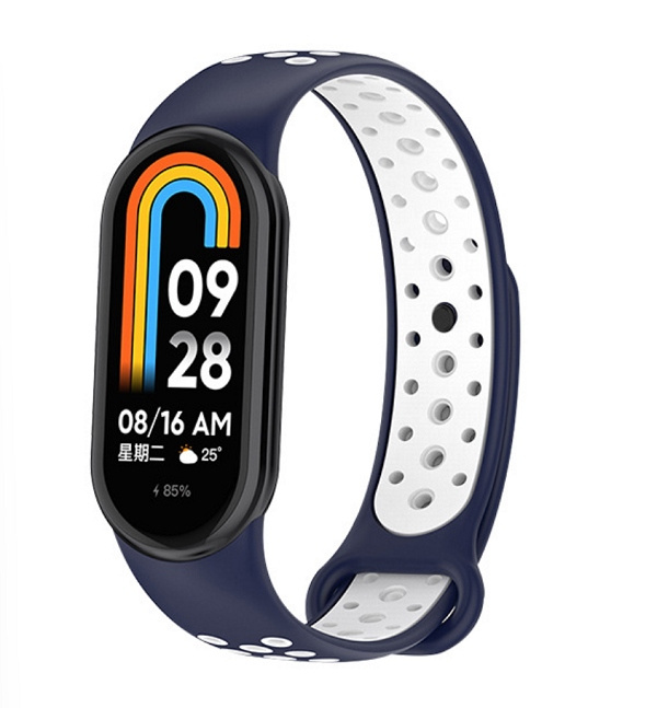 Beline Rihm Mi Band 9/8 design sinine/valge