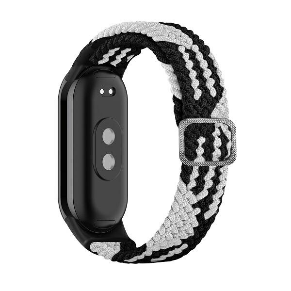 Beline Rihm Mi Band 9/8 Textile must/valge
