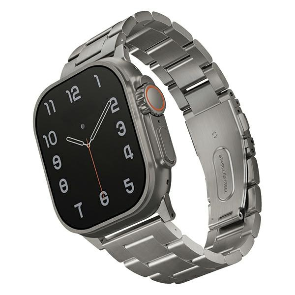 Uniq Osta roostevabast terasest rihm for Apple Watch 1/2/3/4/5/6/7/8/SE/SE2/Ultra 42/44/45/49mm - hõbedane