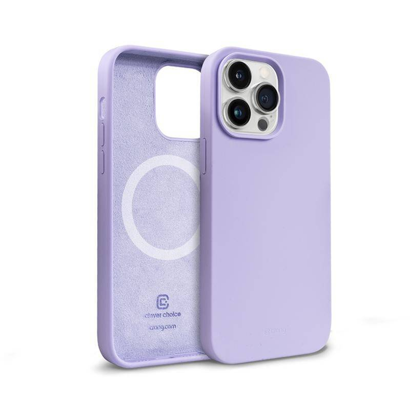 Crong Color Cover Magnetic ümbris seadmele iPhone 14 Pro Max, MagSafe'iga ühilduv, lilla