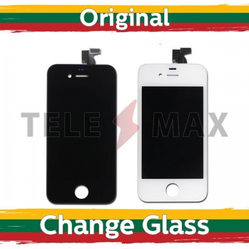 LCD ekraan iPhone 4G valge (Telemax Renewed)