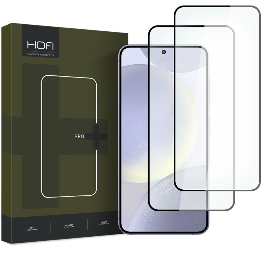 KARASTATUD KLAAS HOFI GLASS PRO+ 2-PACK GALAXY S24 MUST
