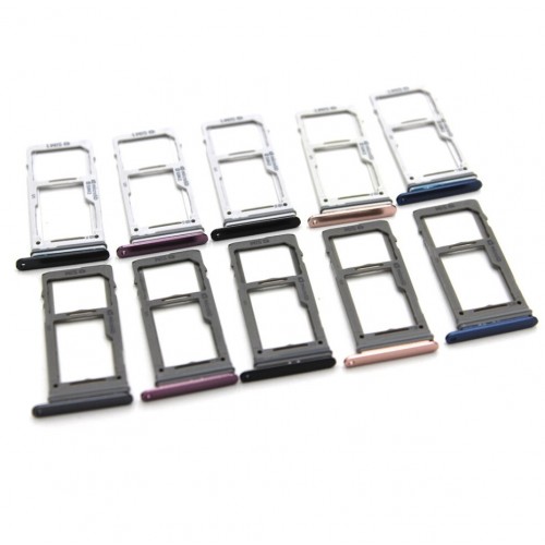 SIM Holder Ühildub Samsung G960 S9 / G965 S9+ SIM card holder Must