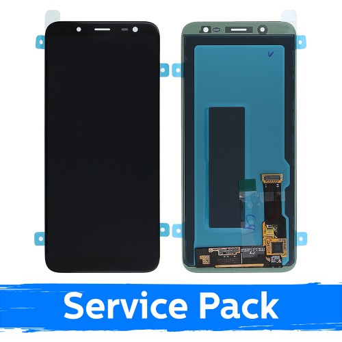LCD Ekraan Ühildub Samsung J600 2018 J6 Must (Service Pack)