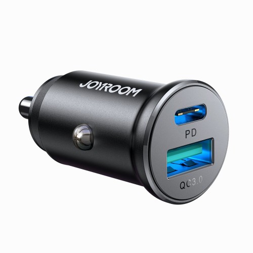 Autolaadija Joyroom "JR-CCN05" Must 30W (1xPD / QC3.0)
