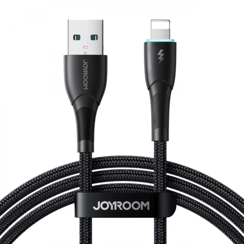 USB Kaabel Joyroom "SA32-AL3" Must "Lightning" 100cm (kuni 3A)