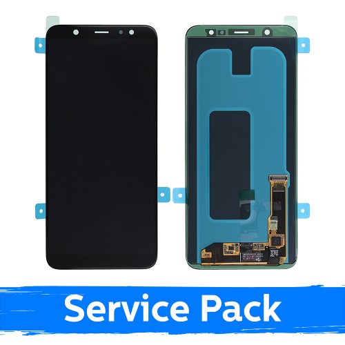 LCD Ekraan Ühildub Samsung A605 2018 A6+ Must (Service Pack)