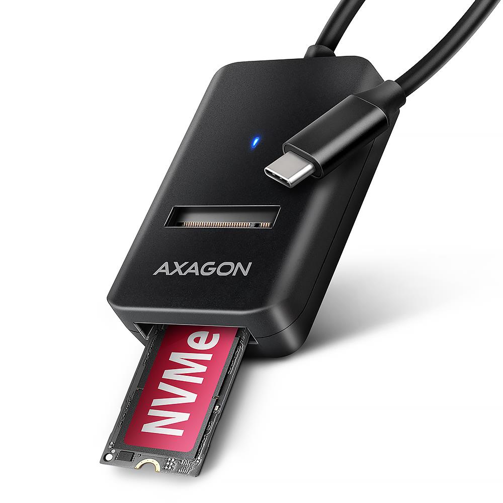 SSD ketta USB-C M.2 10Gbps adapter 0.1m ADM2-CM Axagon