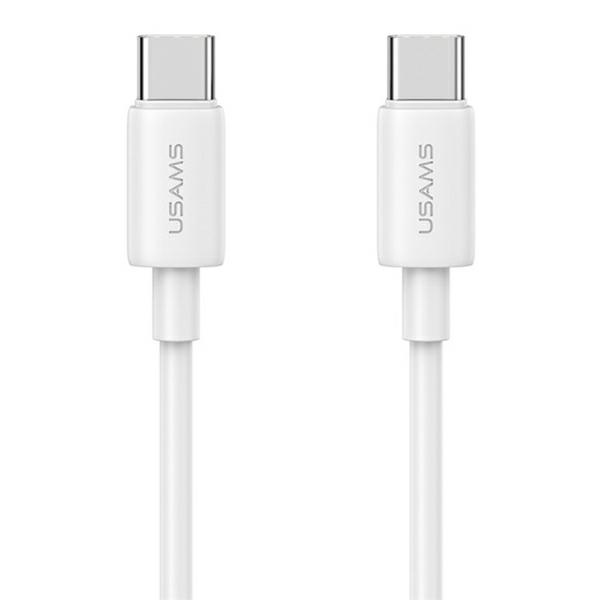 USAMS Kaabel USB-C na USB-C 60W 1m Fast Charging YD Series valge SJ711USB02 (US-SJ711)