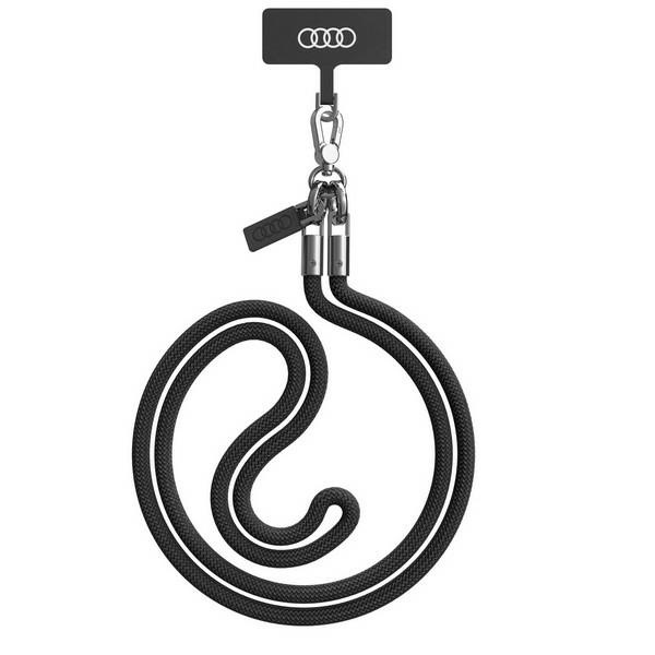 Audi universaalne telefoni rihm 120cm 6mm crossbody must AU-CBL8-R8/D1-BK