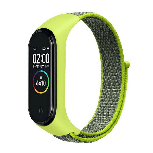 Beline rihm Mi Band 7/6/5/4/3 NylonLoop kollane