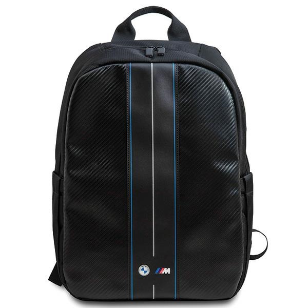 BMW Carbon & sinine Stripe backpack jaoks a 16" laptop - must