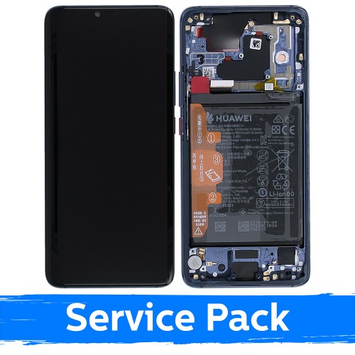 LCD Ekraan Ühildub Huawei Mate 20 Pro Koos Frame / Sinine / (Service Pack)
