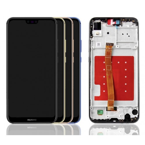 LCD Ekraan Ühildub Huawei P20 Lite Koos Sinine Frame HQ