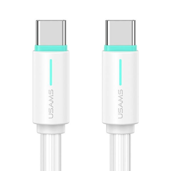 USAMS Kaabel USB-C/USB-C 1m SJ734 60W valge YU Series SJ734USB02 (US-SJ734)