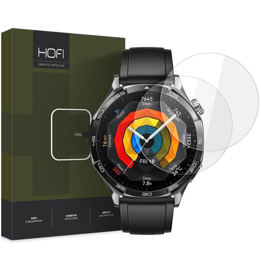 KARASTATUD KLAAS HOFI GLASS PRO+ 2-PACK HUAWEI WATCH GT 5 (46 MM) LÄBIPAISTEV