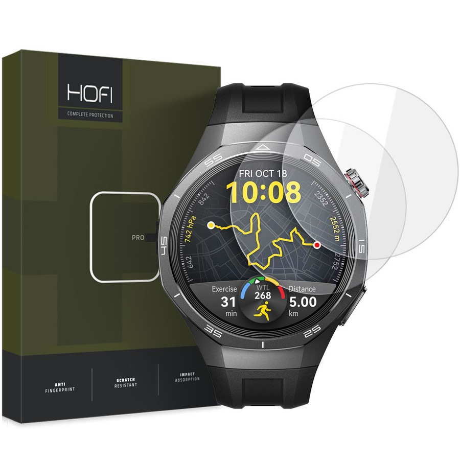 KARASTATUD KLAAS HOFI GLASS PRO+ 2-PACK HUAWEI WATCH GT 5 PRO (46 MM) LÄBIPAISTEV