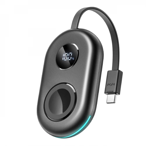 Power Bank Joyroom "JR-W09" Must 2500mAh (juhtmevaba laadimine) + sisseehitatud Type-C kaabel