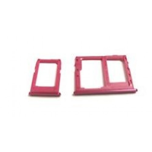 SIM Holder Ühildub Samsung J610 J6+ 2018 SIM card holder Punane