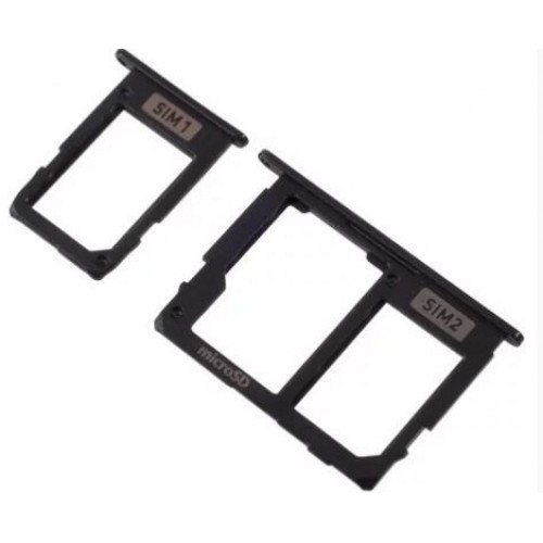 SIM Holder Ühildub Samsung A605 A6+ 2018 SIM card holder Must