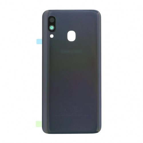 Tagakaas ühilduv Samsung A405 A40 2019 / must / (kaamera läätsega) HQ