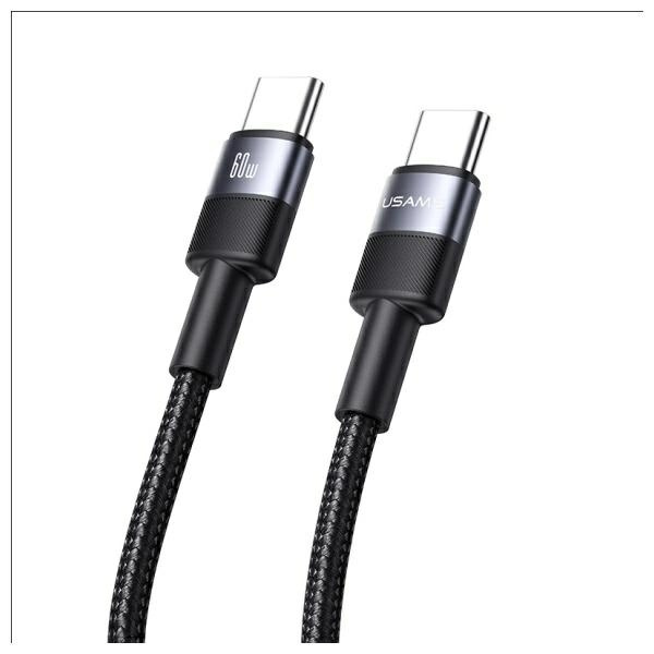 USAMS Kaabel USB-C - USB-C 60W 1.2m Aluminum Alloy Data Cable SY Series SJ724USB01 (US-SJ724)