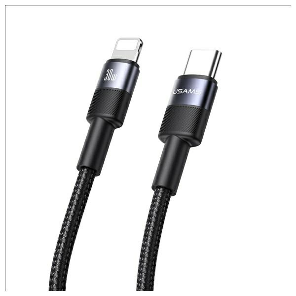 USAMS Kaabel USB-C - Lightning 30W 1.2m Aluminum Alloy Data Cable SY Series SJ729USB01 (US-SJ729)